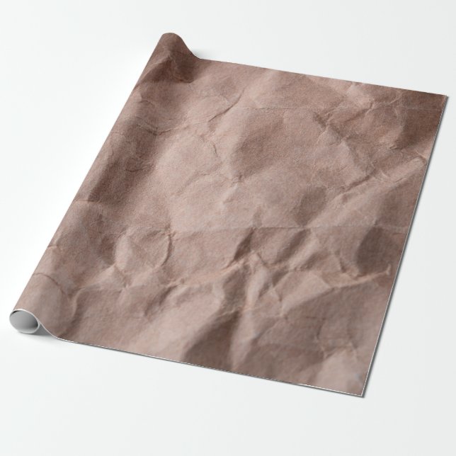 Rustiskt krumlad papper presentpapper (Utrullad)