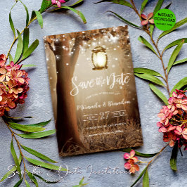 Rustiskt Landsbyggsbröllop Spara datuminbjudan Spara Datumet