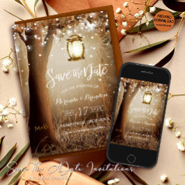 Rustiskt Landsbyggsbröllop Spara datumkortet Spara Datumet