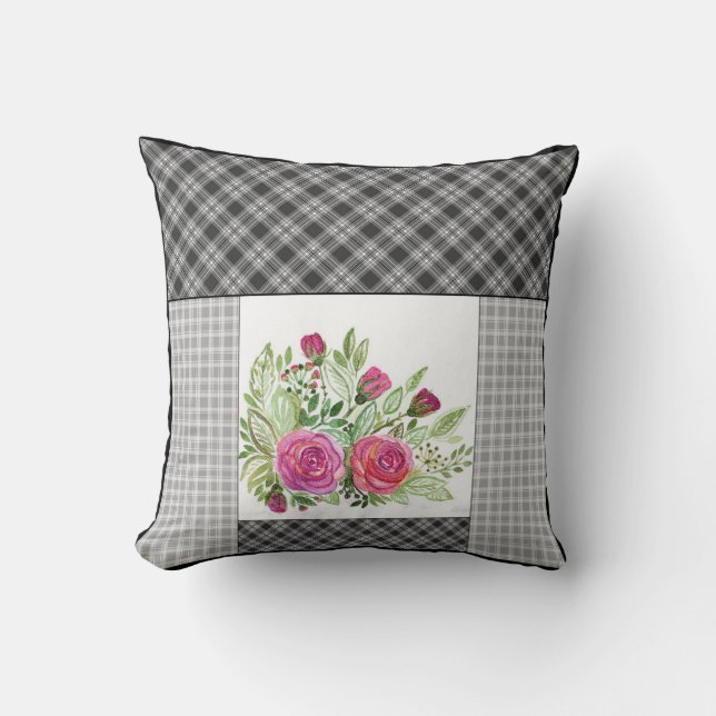 Rustiskt lappverk kudde (Framsida)