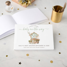 Rustiskt lokalt odlat bondgårdar, marknadsintroduk gästböcker