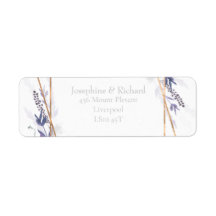 Rustiskt löv, sommarReturadress