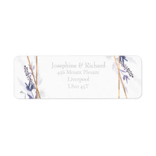 Rustiskt löv, sommarReturadress Returadress Etikett