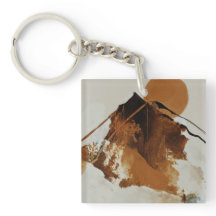 Rustiskt målat berg liggande Dekorativ kudde