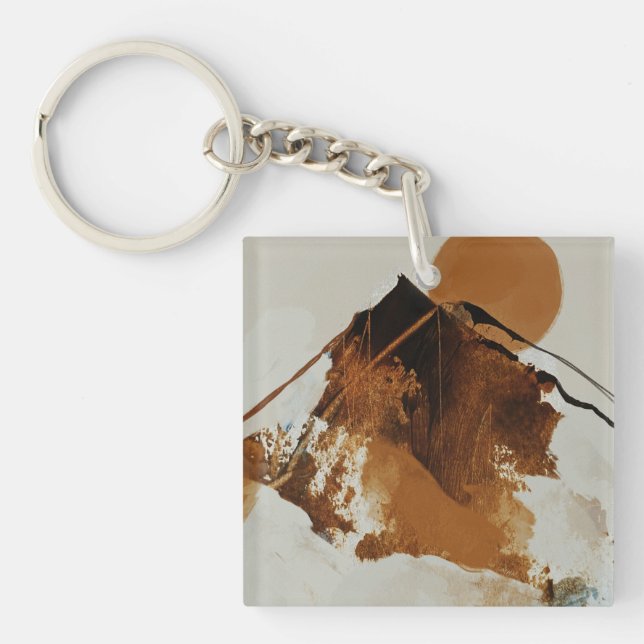 Rustiskt målat berg liggande Dekorativ kudde (Framsidan)