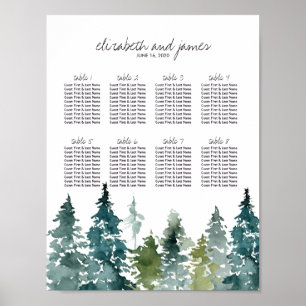 Rustiskt minimalistiskt sjöfärgssäte i Bröllop Bor Poster