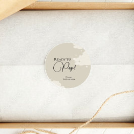 Rustiskt moln - minimalt Redo till barndusch i Pop Runt Klistermärke