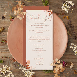 Rustiskt Tack för höstfälle Meny