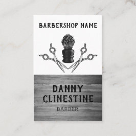 Rustiskt Trendig Modern Barbersax Barbershop Visitkort
