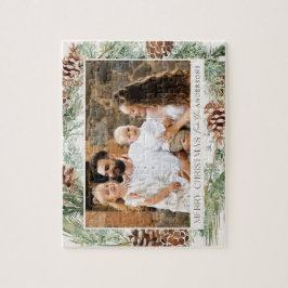 Rustiskt vattenfärgsfoto av Gräs Cone-andedräkt Pussel