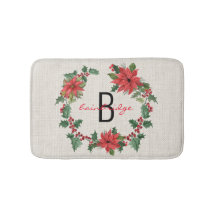 Rustit Farmhouse Poinsettia Wandeans Namn jul