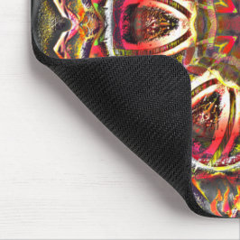 Rustit-rödbrunt struktur i förstört kalejdoskop musmatta