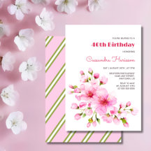 Rustit Rosa Cherry Blommar Sakura Blommigt Birthda
