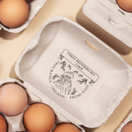 Rustit Vintage Personlig Anpassningsbar av äggkar Stämpel