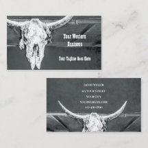 Rustit Western Charcol Grått White Bull Cow Skull