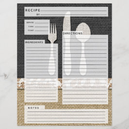 Rustlic Land Burlap Recipe Infoga