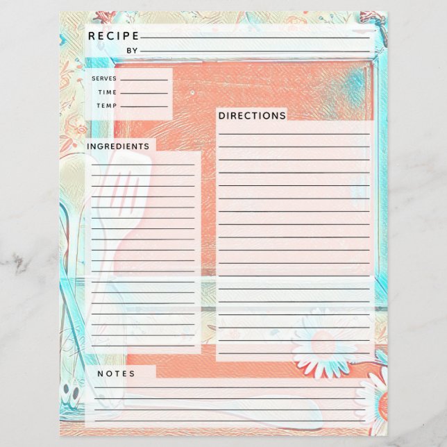 Rustlic Land Burlap Recipe Infoga (Framsida)