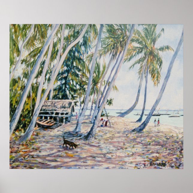 Rustling Handflatan Zanzibar 2002 Poster (Framsidan)