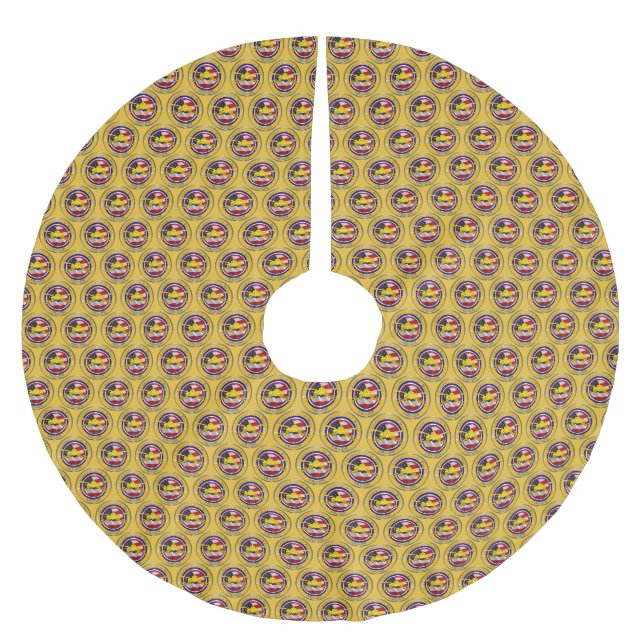 Rustning  julgransmatta borstad polyester (Framsidan)