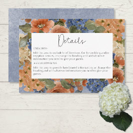 Rustningsmonogram för Rust-Blommigt för Rustig Ora Tilläggskort