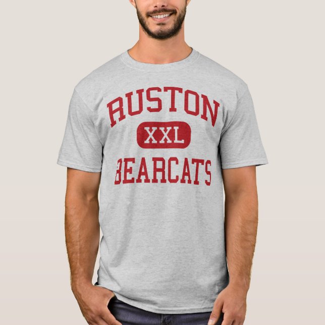 Ruston - Bearcats - högstadium - Ruston Louisiana Tee Shirt (Framsida)
