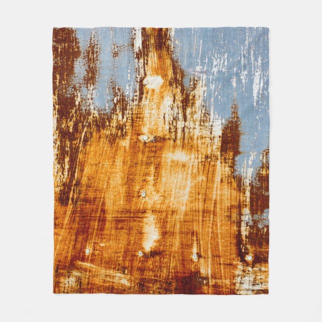 Ruststål lakan, texturerad bakgrund. fleecefilt (Framsidan)