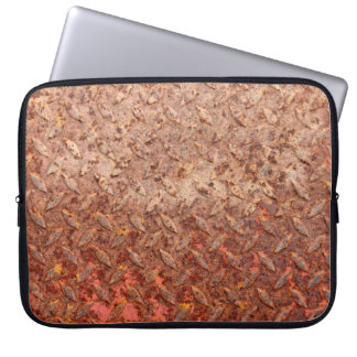 Ruststålplattan, grungy metall struktur. laptop fodral