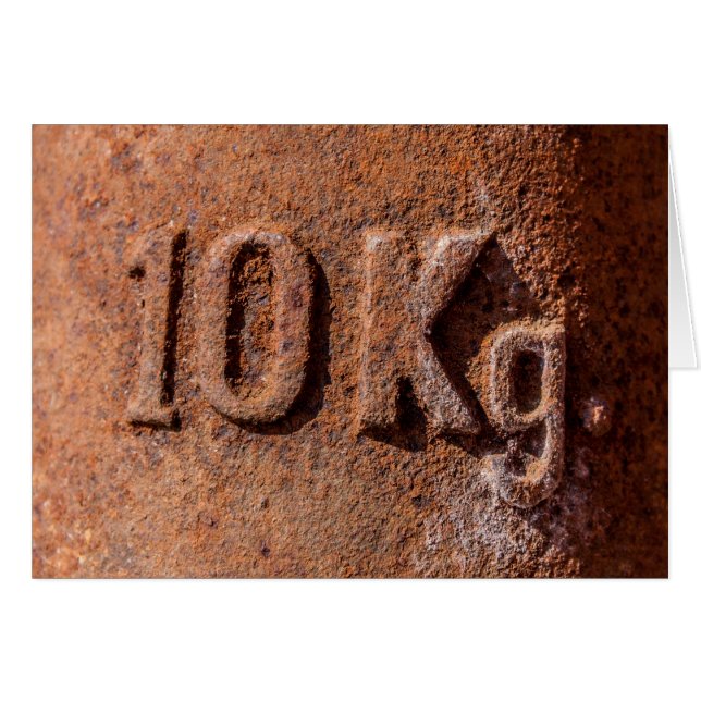 Rusty 10 kg OBS kort (Framsidan Horizontal)