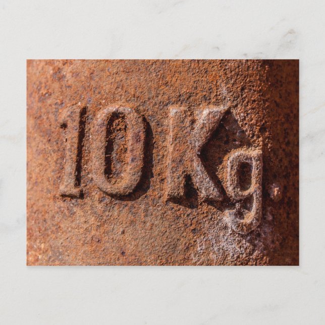 Rusty 10 kg vykort (Framsida)