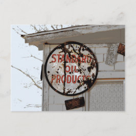 Rusty Advertising Sign på Route 66 Vykort