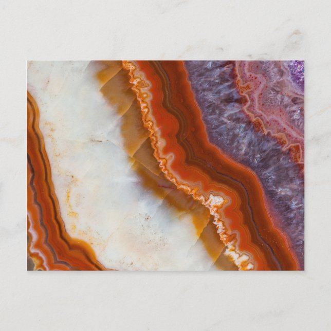 Rusty Ametyst Agate Vykort (Framsida)