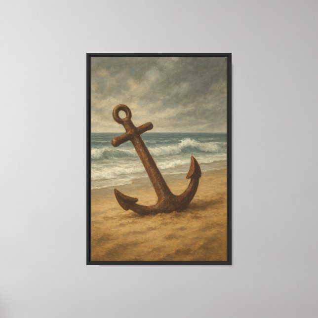 Rusty Anchor av Shore Canvastryck (Framsida)