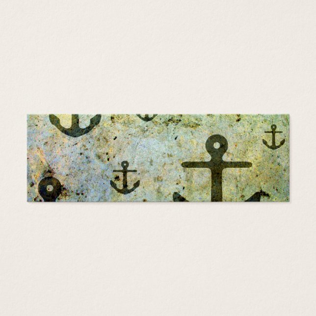 Rusty Anchors Artwork Litet Visitkort (Framsidan)