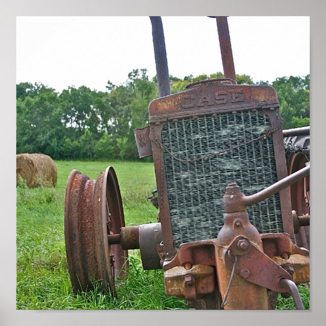 Rusty Antique Fodral Tractor Poster (Framsidan)