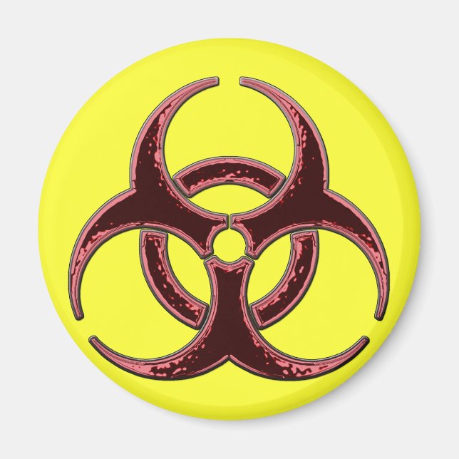 Rusty Bio  symbol Magnet (Framsidan)