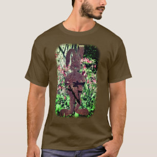 Rusty Blomsterträdgård Blommigt av kanin T Shirt