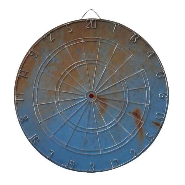 Rusty Blue-bakgrund Piltavla (Framsidan)