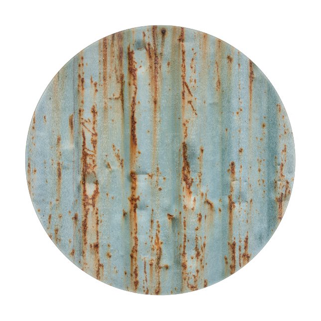 Rusty Blue Pavisserligen Metall Struktur (Framsidan)
