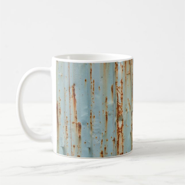 Rusty Blue Pavisserligen Metall Struktur Kaffemugg (Vänster)