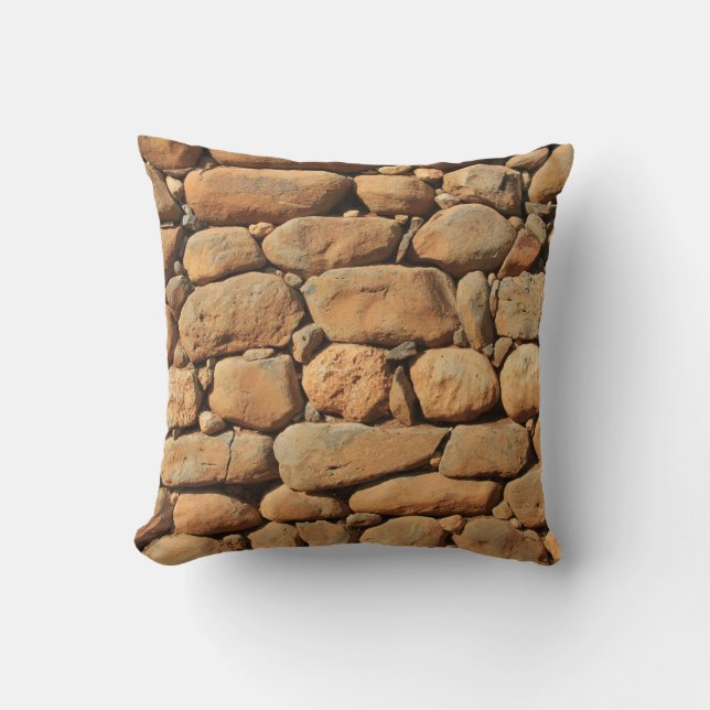 Rusty Bown Stone Pillow Kudde (Framsida)