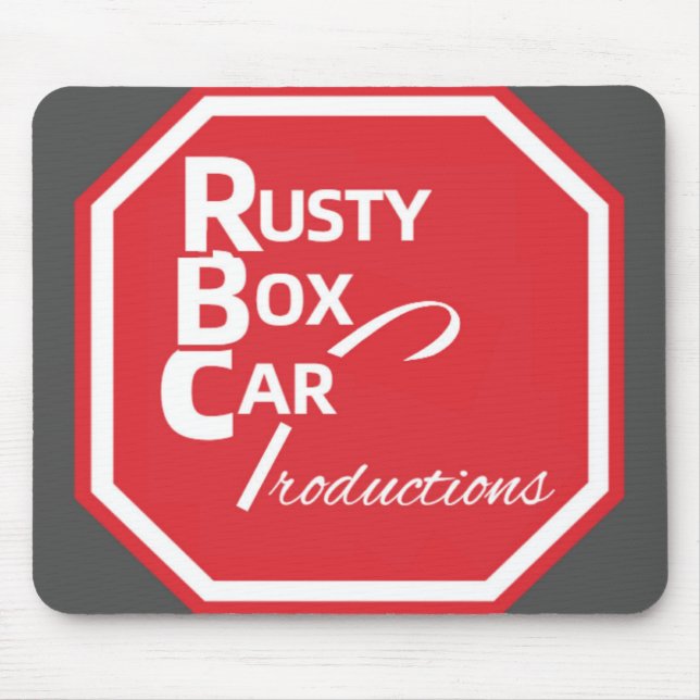Rusty Boxcar Alternate Logotyp Mousepad Musmatta (Framsidan)