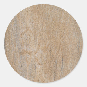 Rusty Brown Marble Round Sticker Runt Klistermärke