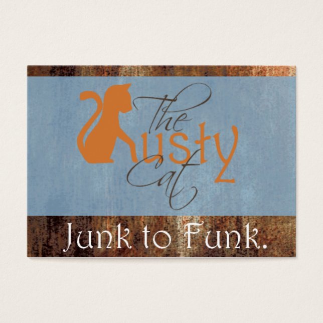 Rusty Cat Visitkort (Framsidan)