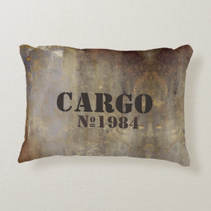 Rusty concurnish industrial CARGO anpassningsbar N Prydnadskudde