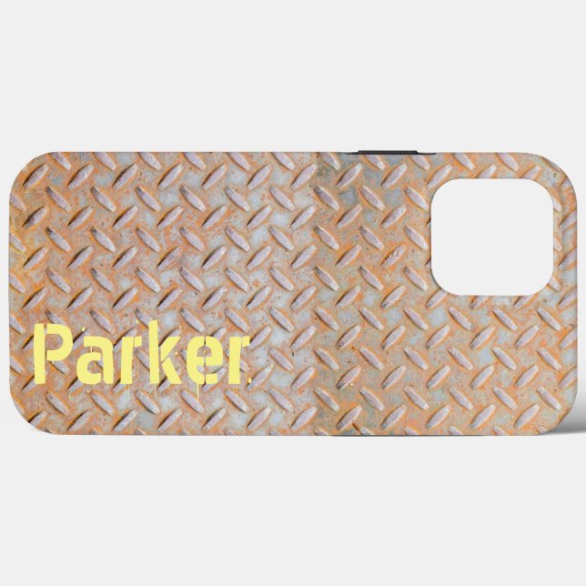 Rusty Diamond Plate Steel (Baksida (horisontell))