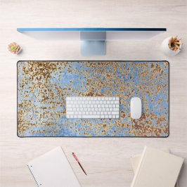 Rusty Distress Grunge Blue Paint Urban Abstrakt