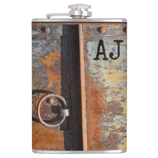 Rusty Door Anpassningsbar Monogram Fickplunta (Framsidan)