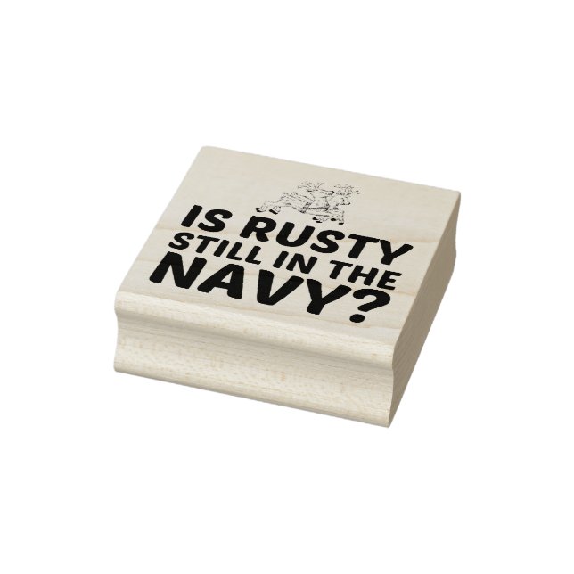 RUSTY FORTFARANDE I NAVY STÄMPEL (Stämpel)
