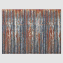 Rusty Galvanized Steel Decoupage papper
