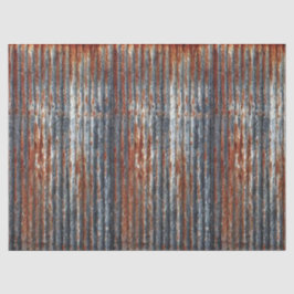 Rusty Galvanized Steel Decoupage papper